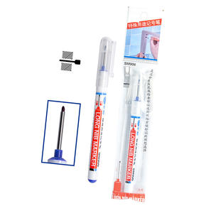 Factory Direct Sales 20/30 mm Long Nib Permanent Carpenter Pen 4 Colors Deep <b>Hole</b> <b>Marker</b> Pen with Custom Logo - Product Image 1