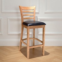 Tabouret de bar moderne en bois massif de frêne, réglable en hauteur, chaise de pub, tabouret haut, mobilier de salle à manger commercial