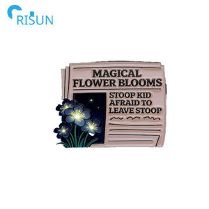 Pin de Esmalte con el Alfabeto Inglés, Pin de Solapa Personalizado con Logotipo, Pin de Esmalte Suave y Duro, Broche de Personalidad - Product Image 4