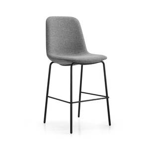 Silla de Bar Minimalista Tapizada 2026 Sin Reposabrazos, Patas de Acero Gruesas TB-CA117, Asiento de Espuma de 770 mm de Altura para Hogar, <span class=keywords><strong>Cocina</strong></span>, Villa, Barra - Product Image 2