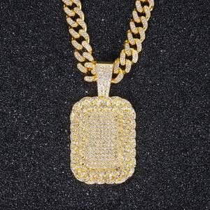 European American Style Herren Hip-Hop kubanische Kette New Style personal isierte Full <span class=keywords><strong>Diamond</strong></span> Anhänger Trendy übertrieben - Product Image 4