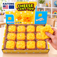 KAITONG Jouets anti-stress : Balle Fidget Hamburger Beurre, Mini Squishies Fromage à presser