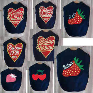 סוודר לחיות מחמד סוודר מותאם אישית חמוד עיצוב פנים מותאם אישית כותנה חורף חם כלב בגדים - Product Image 5