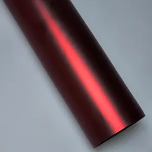 Red matte chrome Vinyl Wrap Car Wrap film Vehicle Covering foil With Air Release / Air bubble Free