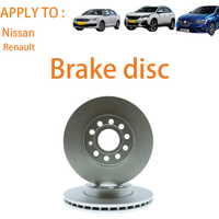 Disque de frein avant 7700756572 40206EB300 pour Nissan Qashqai Renault Megane Scenic