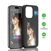 Nouveau concepteur de luxe NFC bricolage Smart E encre écran affichage étuis de téléphone portable couverture pour Fundas iphone 16 17 Pro Max étui 14 13 12 15