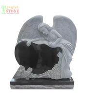 Monument funéraire en granit courbé YuanQuan, artisanat européen, design personnalisable, emballage en bois, garantie 1 an pour l'extérieur