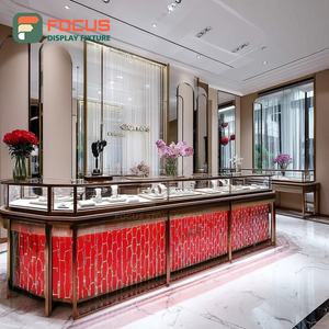 High Visibility Custom Jewelry Display Cabinet Manufacturer Wood Frame Commercial Store Showcase Cabinet - Product Image 3