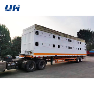 Marque YIHAI 2 essieux 20 /30 bétail et moutons transport d'animaux semi-remorque piquet clôture semi-remorque - Product Image 2