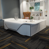 Meilleure vente Nouveau design Bureau de direction L Table de direction et chaise combinées Vente en gros de mobilier de bureau