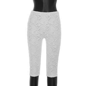 Viviblook C26ST230 Women Summer <b>Set</b> New Solid Color Casual <b>Sexy</b> Lace Sleeveless Halter Tank Top Cropped Pant Two Piece <b>Set</b> - Product Image 6