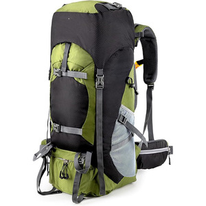 Sac à dos de randonnée imperméable unisexe pour le camping, la randonnée, les voyages et l'alpinisme, avec fermeture éclair et housse de pluie - Product Image 1