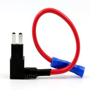 Micro 2 Fuse Tap 12V Car Add a Circuit <span class=keywords><strong>ATR</strong></span> Blade Adapter Fusibles Holder Add on Dual Circuits Adapters UL1015 14-22AWG 150mm - Product Image 4