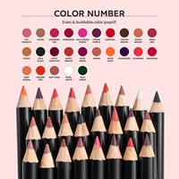 Großhandel Kosmetik 25 Farben Matter Glatter Hochpigmentierter Langanhaltender Lipliner Private Label Make-up Glatter Lippenkonturenstift