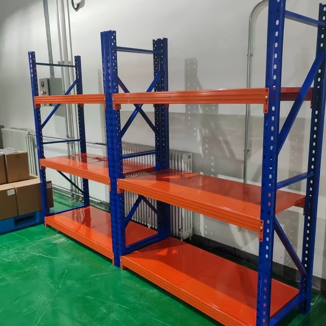 Industrial Warehouse Shelving Medium Duty 4 Steel Pallet Rack System