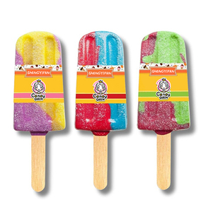 OEM Halal/Kosher Arco Iris Multicolor helado piruleta sabor afrutado caramelo duro bombones En Gros muestra gratis - Product Image 1