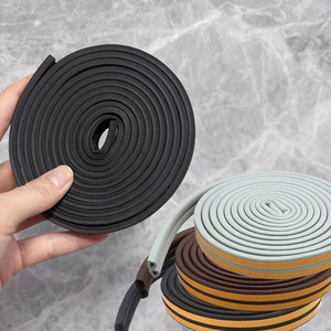 Tiras de sellado para puertas y ventanas tipo D, tiras adhesivas a prueba de viento y que bloquean el viento, pegatinas para marcos de puertas, aislamiento acústico y - Product Image 3