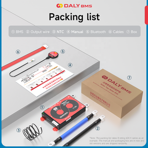 Daly BMS LiFePO4 4S/8S/16S Pin Lithium 40A 60A 100A 150A 200A 250A BMS LiFePO4 16S 48V Hệ thống BMS thông minh - Product Image 3
