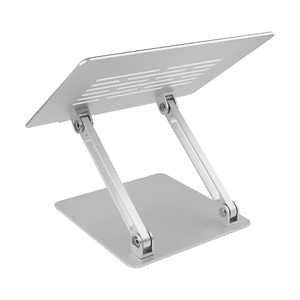 Support <span class=keywords><strong>pour</strong></span> ordinateur portable en aluminium stable et durable A24, pliable, portable, ergonomique, avec caoutchouc en silicone <span class=keywords><strong>pour</strong></span> MacBook, <span class=keywords><strong>iPad</strong></span>, bureau - Product Image 4