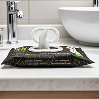 48 Lingettes Humides Antibactériennes Jetables pour l'Hygiène Personnelle Domestique, les Règles et l'Utilisation en Toilette