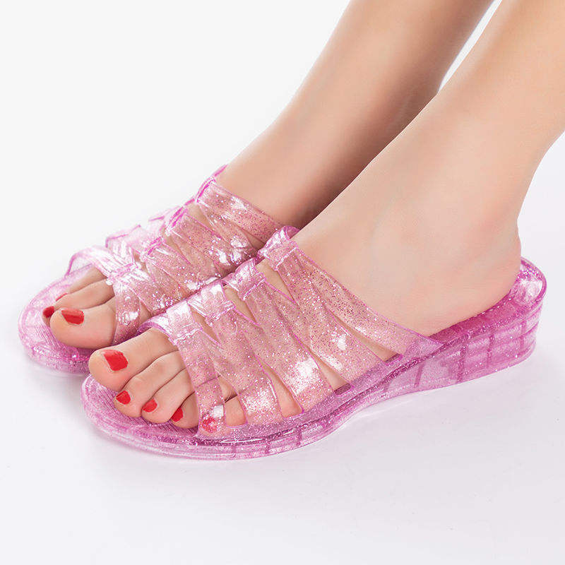Best Selling Transparent Slippers Flip Flop for Women Luxury Brand