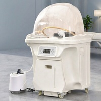 Bac à shampoing multifonctionnel pour salon de beauté, avec fonction massage et lit de spa pour soins capillaires