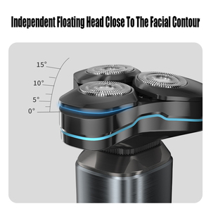 Afeitadora Recargable para Hombre, 3 Cuchillas Rotatorias, Inalámbrica, Resistente al Agua, para Afeitar en Seco y Húmedo, Recortadora de Barba, Sistema de Corte Rotatorio Potente - Product Image 2