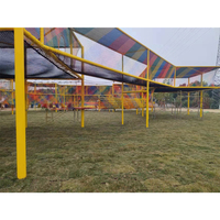 Rêve personnalisable enfants adultes populaire parc extérieur rural montagne polyester corde tricoté saut net parcours d'obstacles aire de jeux