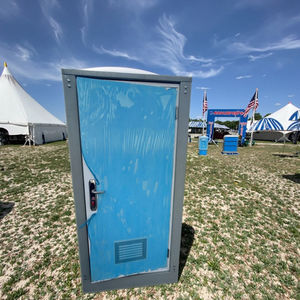 Systèmes de toilettes portables en acier écologiques et durables Installation facile Design moderne Unités chimiques mobiles sans eau Lieux publics - Product Image 2