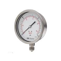 Baumer AV Stainless Steel Pressure Gauge 4 Inch/100mm Dial for Gas Applications