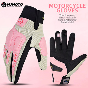 Guantes de Motociclismo MJMOTO Primavera Verano 2025, Antideslizantes, Transpirables, con Malla Neloy, Anti-caída, para Motociclistas, con Pantalla Táctil - Product Image 1
