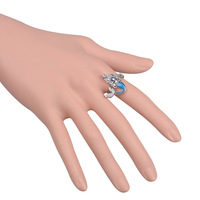 Guantang 2022 Bague en époxy Sirène/Patte d'ours/Chaussons, Taille ajustable, Bague d'humeur, Bague à capteur de température pour enfant