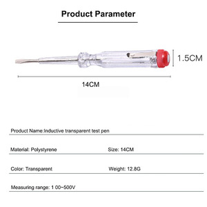 Cacciavite per Test con <span class=keywords><strong>penna</strong></span> di prova elettrica per uso domestico con <span class=keywords><strong>penna</strong></span> di prova di tensione di qualità Premium - Product Image 4