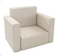 Canapé de salon VIP pour hôtel, lavable, en vinyle, cuir, une place, design moderne, durable, mousse haute densité, vente en gros