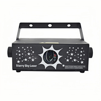 Laser à faisceau ventilateur RGB activé par le son et DMX512 GLITTERFIRE avec motifs dynamiques pour scène DJ, soirées disco et spectacles en boîte de nuit