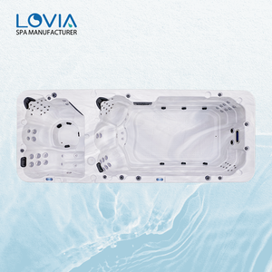 Piscina Spa Exterior con Hidromasaje, Combo de Piscina y Spa de 2 Zonas para Jardín y Proyectos Hoteleros, Precio de Fábrica - Product Image 2