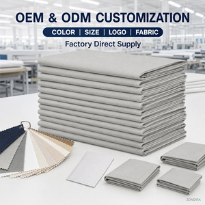 Serbet Persegi Poliester Abu-Abu Muda 20x20 240GSM Dapat Digunakan Kembali, Dapat Dicuci, Untuk Restoran, Hotel, Linen Meja Komersial, OEM Custom - Product Image 6