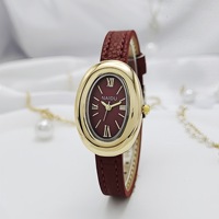 Nouvelle Arrivée Montre Femme à Quartz Écologique Style Français Ovale Haut de Gamme Rétro Niche Élégante Bracelet en Alliage