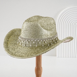 Chapeau de <span class=keywords><strong>cowboy</strong></span> en strass, chapeau western scintillant, 100% polyester, unisexe, pour enterrement de vie de jeune fille, concert à Nashville, <span class=keywords><strong>musique</strong></span> <span class=keywords><strong>country</strong></span> - Product Image 6