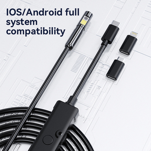 W400-E Endüstriyel Endoskop Kamera 2MP 3'ü 1 Arada Arayüz APP Kontrolü IP67 Su Geçirmez 1080P CMOS Sensörlü Telefon Mini Boroskop - Product Image 4