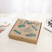 6-18 Zoll Biologisch Abbaubare Recycelte Wellpappe Schwarze Pizzakartons mit Prägung Matt/Glänzend Laminierung Lebensmittelecht