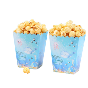 10 boîtes à pop-corn et bonbons Microstar pour adolescents, fournitures de fête d'<span class=keywords><strong>anniversaire</strong></span>, décorations intérieures portables en papier, nouvelle arrivée - Product Image 1