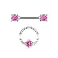 Freya Stainless Steel Piercing Nipple Ring Fashion Hoop Earings Helix Daith Ear Stud Barbell Body Piercing Jewelry Nipple Rings
