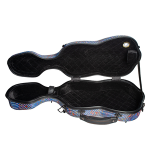 Estuche rígido para violín de tamaño completo 4/4 de alta calidad hecho de material de fibra de vidrio duradero en color elegante solo para violín - Product Image 5
