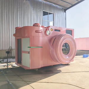 Große Retro-Kamera geformte Speisewagen <span class=keywords><strong>Stall</strong></span> 220V Net <span class=keywords><strong>Red</strong></span> <span class=keywords><strong>Stall</strong></span> für Milch tee Eis Snack Foods Scenic Holiday Market Scenic - Product Image 3