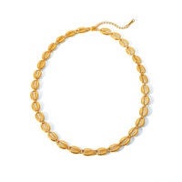 Collier en Acier Inoxydable Plaqué Or 18K Fait Main, Chaîne Cubaine Torsadée Figaro Serpent et Maille Box, Collier Chaîne Cubaine