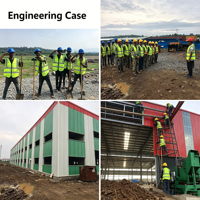 Bâtiment en structure d'acier préfabriqué, service complet, maison modulaire, école en acier à quatre étages, construction de magasins
