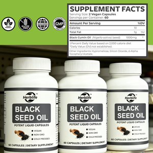 Capsules de Gel Doux d'Huile de Nigelle Pure à Prix d'Usine – Huile de <span class=keywords><strong>Cumin</strong></span> Noir Premium Pressée à Froid (Nigella Sativa) - Product Image 2