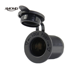 Amomd <span class=keywords><strong>Prise</strong></span> de courant étanche et durable pour <span class=keywords><strong>voiture</strong></span> 12-24V <span class=keywords><strong>Adaptateur</strong></span> de <span class=keywords><strong>chargeur</strong></span> d'allume-cigare Fiches et prises fiables - Product Image 1