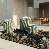 Plante de cactus artificielle avec pot en plastique, grande plante décorative pour centre commercial, café, jardin